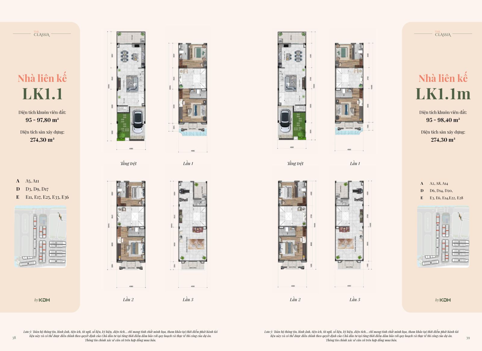 Căn liên kế 1.1 và 1.1m